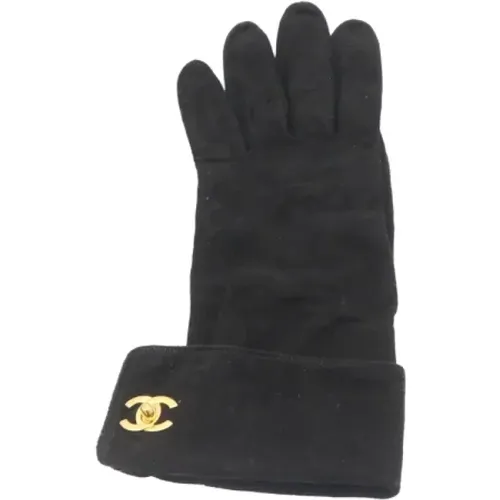 Pre-owned Suede Chanel Gloves , unisex, Sizes: ONE SIZE - Chanel Vintage - Modalova