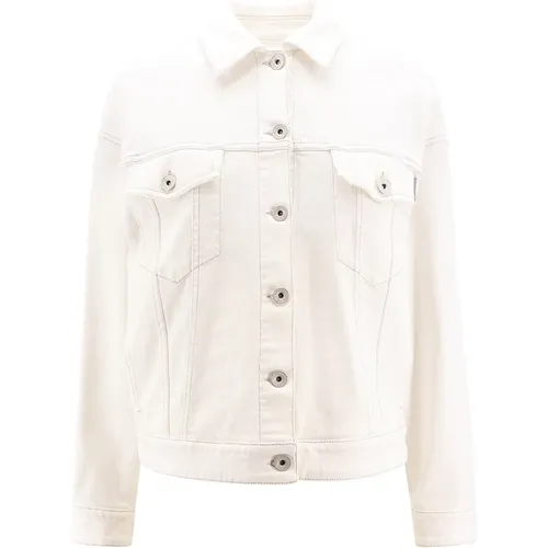 Cotton Jacket Metal Buttons , female, Sizes: S, 2XS - BRUNELLO CUCINELLI - Modalova