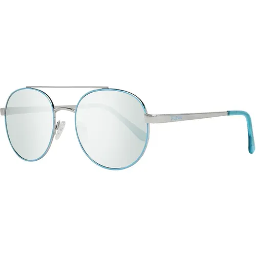 Türkise Damen Sonnenbrille Oval Verspiegelt - Guess - Modalova