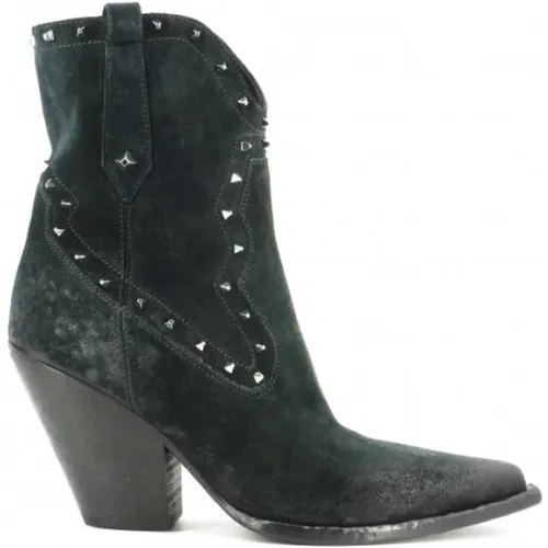 Stylish Cowboy Boots in Bottle , female, Sizes: 3 UK - Elena Iachi - Modalova