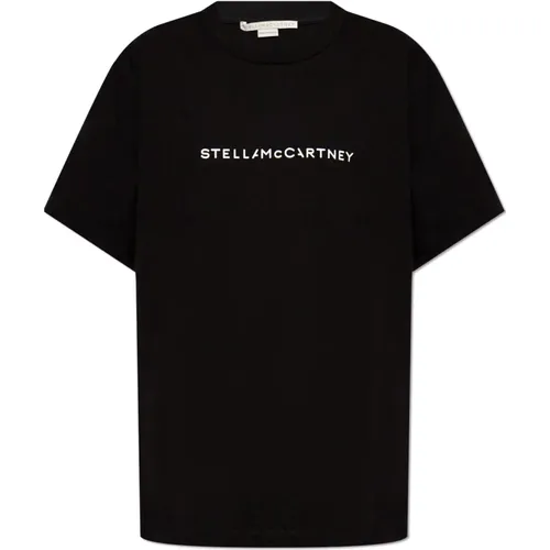 T-Shirt mit Logo , Damen, Größe: L - Stella Mccartney - Modalova