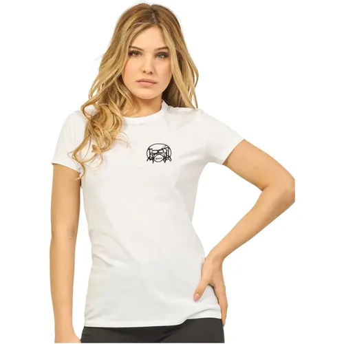 Weiße Baumwoll-Rundhals-T-Shirt - Hugo Boss - Modalova