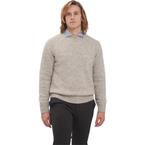 Striped Mohair Crewneck Sweater , male, Sizes: L, M - Jacob Cohën - Modalova
