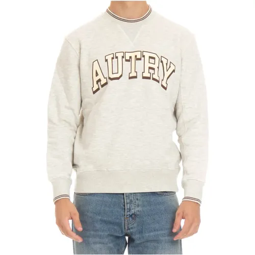 Grey Sweater with Contrast Trims , male, Sizes: M, L, XL, S - Autry - Modalova