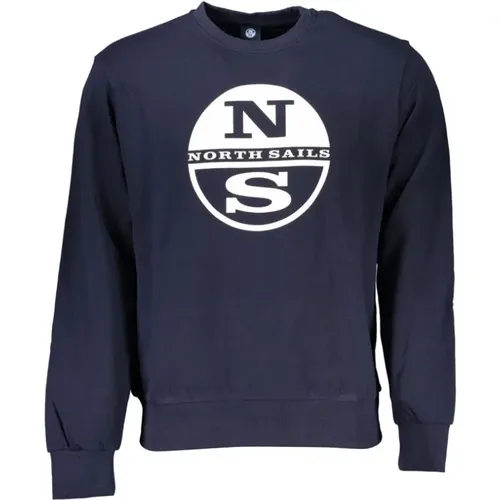 Brushed Sweatshirt with Logo Print , male, Sizes: XL, M, S, L, 3XL, 2XL - North Sails - Modalova