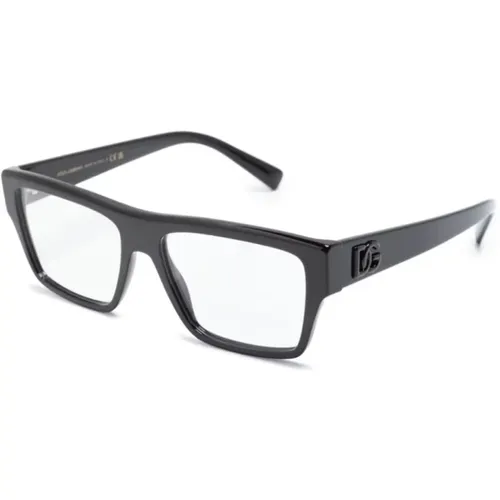 Schwarze Optische Brille Klassischer Stil - Dolce & Gabbana - Modalova