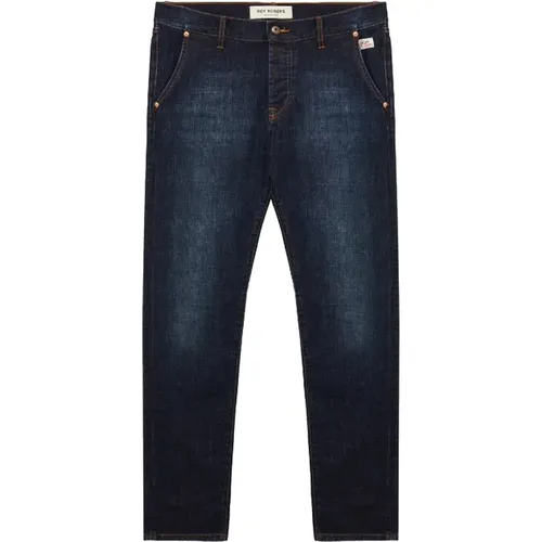 Slim Fit Dunkle Waschung Denim Jeans , Herren, Größe: W35 - Roy Roger's - Modalova