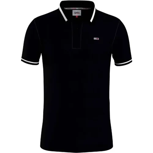 Tipped Stretch Polo Shirt , male, Sizes: M, S - Tommy Hilfiger - Modalova