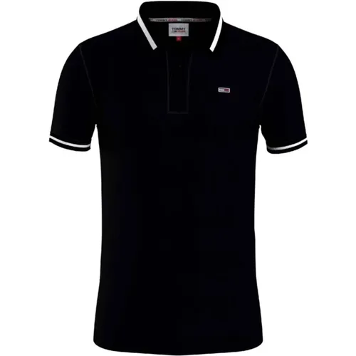 Tipped Stretch Polo Shirt , male, Sizes: M, XL, S - Tommy Hilfiger - Modalova