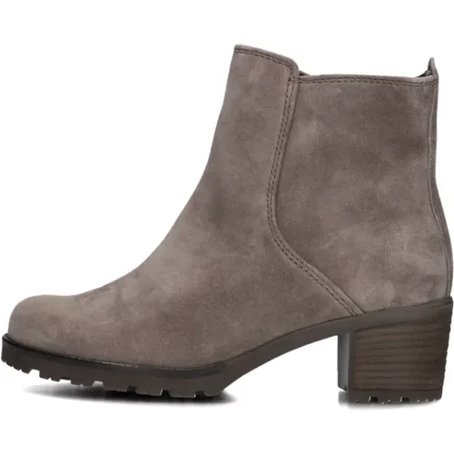 Taupe Wildleder Stiefeletten Comfort Kollektion , Damen, Größe: 37 1/2 EU - Gabor - Modalova