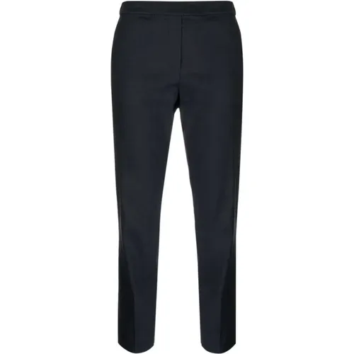 Slim-Straight Pull-On Linen Trouser , female, Sizes: S, 2XS - Theory - Modalova