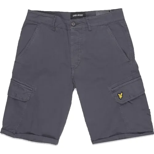 Cargo Pants Dark Navy Bermuda Style , male, Sizes: W32, W36, W30, W34, W28 - Lyle & Scott - Modalova