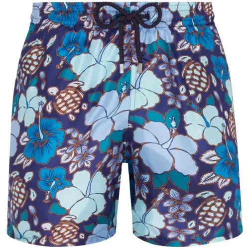 Tropical Turtles Bermudashorts aus Seide für Herren , Herren, Größe: L - Vilebrequin - Modalova