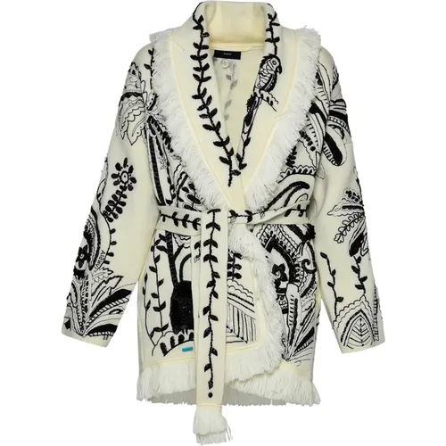 Lana Bianco Knitwear Cardigan , female, Sizes: S, M - Alanui - Modalova