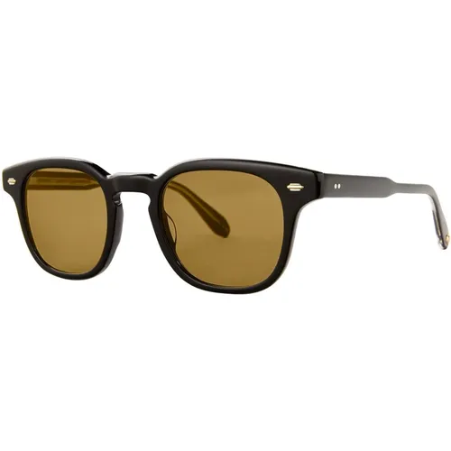 Schwarze/Maple Sonnenbrille Sherwood SUN , unisex, Größe: 47 MM - Garrett Leight - Modalova