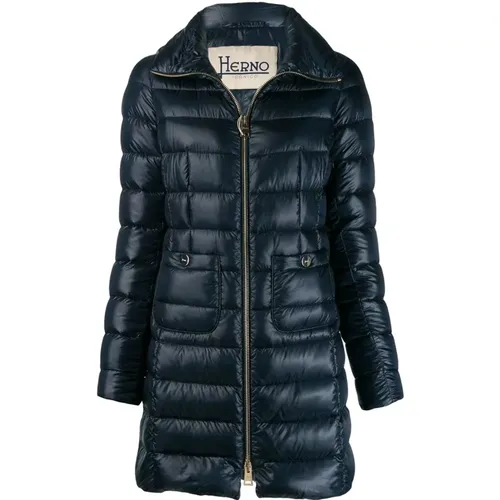 Padded Coat High Neck Zip , female, Sizes: M, S, XL, 2XS, XS - Herno - Modalova