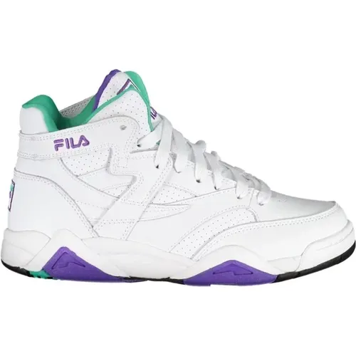 Weiße Schnürsport-Sneaker , Damen, Größe: 39 EU - Fila - Modalova