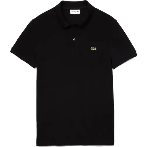 Schwarzes Polo-Shirt mit Logo , Herren, Größe: XL - Lacoste - Modalova