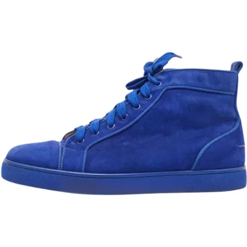 Pre-owned Suede sneakers , male, Sizes: 8 UK - Christian Louboutin Pre-owned - Modalova