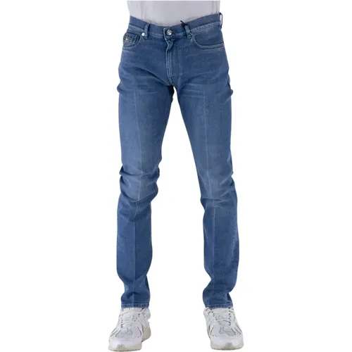 Denim Taylor Fit Jeans , male, Sizes: W36 - Versace - Modalova