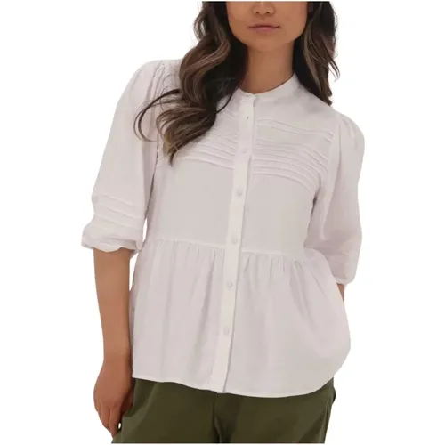 Naja 10 Shirt Bluse Weiß , Damen, Größe: XS - Levete Room - Modalova
