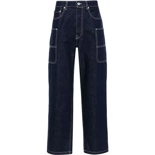 Blaue Denim Wide Leg Jeans , Herren, Größe: W32 - Kenzo - Modalova