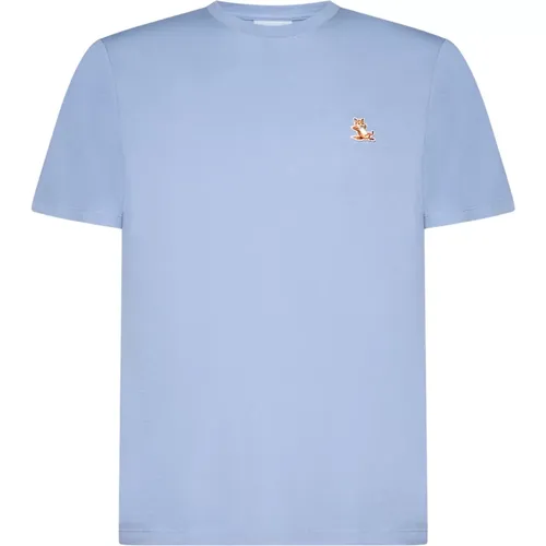 Casual T-Shirt für Männer , Herren, Größe: L - Maison Kitsuné - Modalova