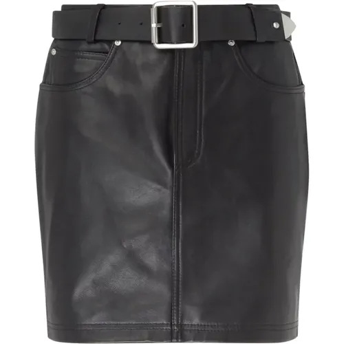 Leather Skirt Grenada Style , female, Sizes: S, XS - pinko - Modalova