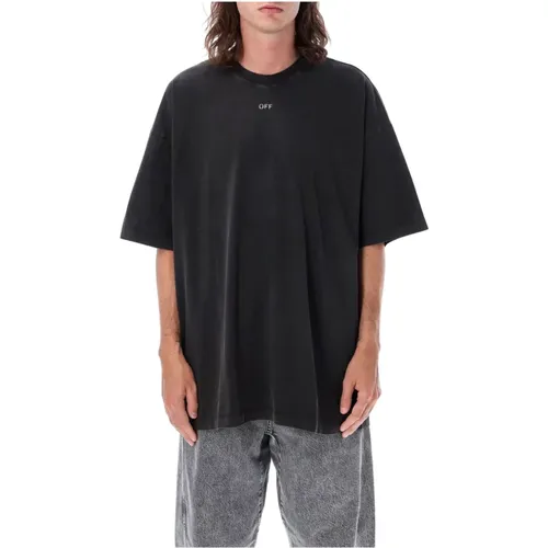 Men Clothing T-Shirts Polos /grey Aw23 , male, Sizes: M, S, L, XS - Off White - Modalova