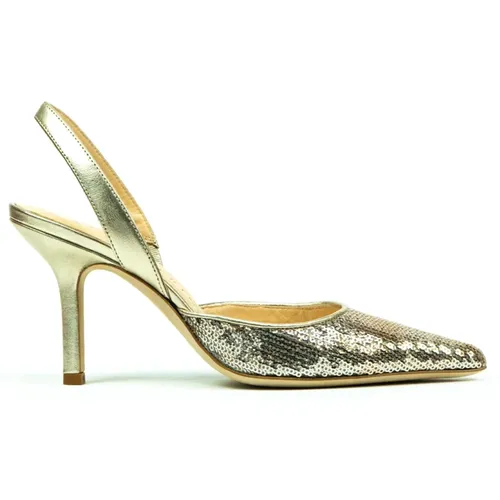 Nappa oder Paillettes Slingback Schuhe , Damen, Größe: 36 EU - Prosperine - Modalova