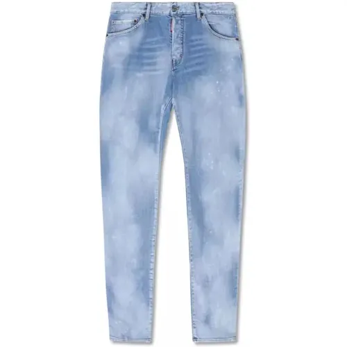 Light Paint Splatter Jeans , male, Sizes: XL - Dsquared2 - Modalova