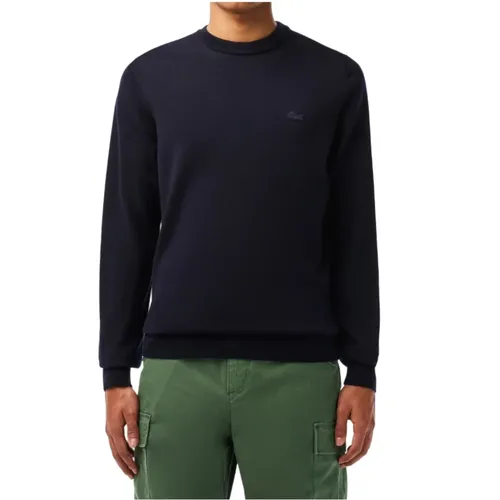 Merino Wool Round Neck Sweater , male, Sizes: M, XL, 2XL, L - Lacoste - Modalova