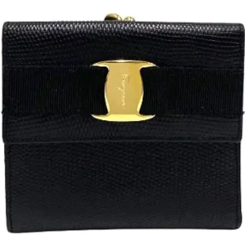 Pre-owned Leder Portemonnaies , Damen, Größe: ONE Size - Salvatore Ferragamo Pre-owned - Modalova