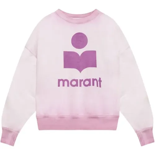Distressed Cotton Logo Sweatshirt , female, Sizes: S, 2XS, XS - Isabel Marant Étoile - Modalova