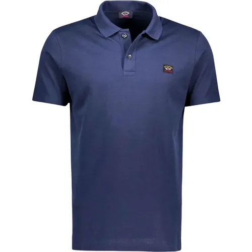 Piqué Polo with Iconic Badge , male, Sizes: 5XL - PAUL & SHARK - Modalova