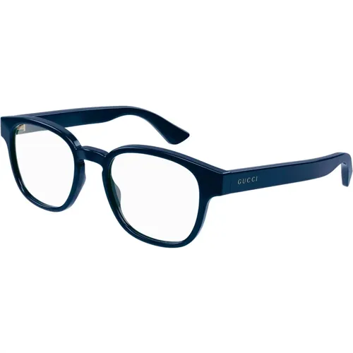 Korrekturbrille Gg1343O 003 blau blau transparent Größe: 49/19/145 - Gucci - Modalova