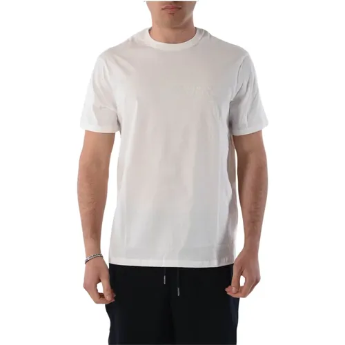 Cotton T-shirt with chest logo , male, Sizes: M, S, XL, L, 2XL - Armani Exchange - Modalova