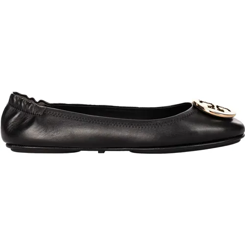 Leather Ballerinas , female, Sizes: 3 UK, 2 1/2 UK - TORY BURCH - Modalova