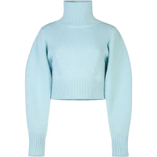 Cashmere Turtleneck Pullover Light , female, Sizes: S - Nina Ricci - Modalova