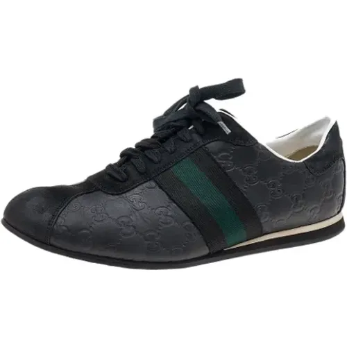 Pre-owned Leather sneakers , female, Sizes: 9 UK - Gucci Vintage - Modalova