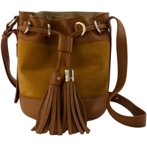 Vicki Crossbody Bag - Leather - Caramello , female, Sizes: ONE SIZE - See by Chloé - Modalova