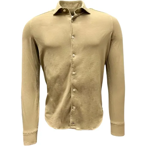 Sand Jersey Shirt, Made in Italy , male, Sizes: S, L - Sonrisa - Modalova