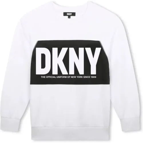 Kinder Stilvolles Bianco Sweatshirt - DKNY - Modalova