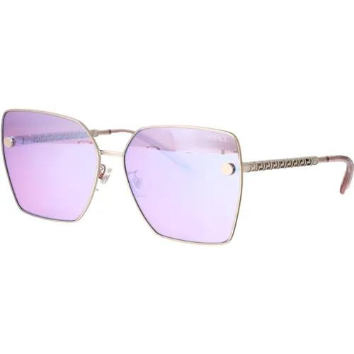 Stylish Sunglasses with Model 0Ve2270D , female, Sizes: 63 MM - Versace - Modalova