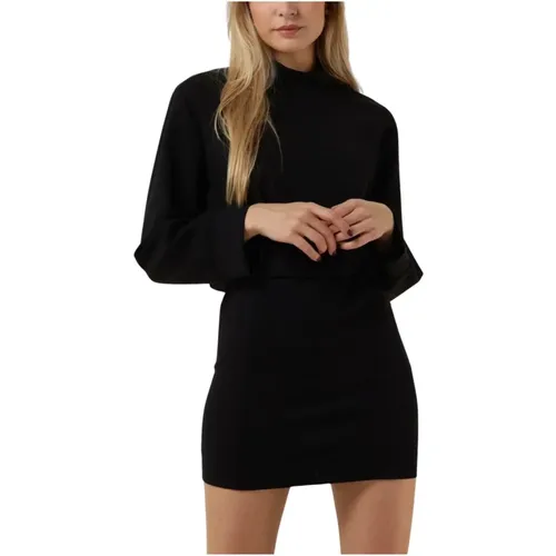 Schwarzes Mini-Kleid , Damen, Größe: S - Semicouture - Modalova