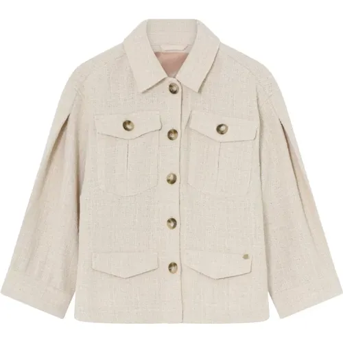 Casual Jacket Creamy , female, Sizes: M, L, S - Gustav - Modalova