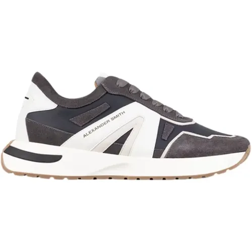 Dunkler Rauch Runner Sneakers , Herren, Größe: 40 EU - Alexander Smith - Modalova