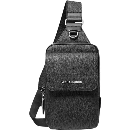 Signature Logo Sling Bag Men , male, Sizes: ONE SIZE - Michael Kors - Modalova