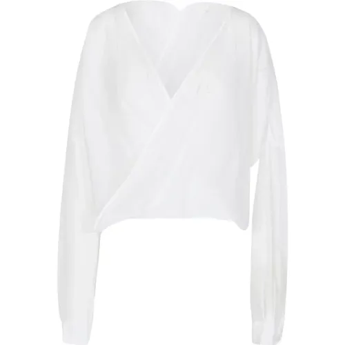 Stilvolle Bluse mit Einzigartigem Design , Damen, Größe: M - Jucca - Modalova