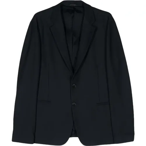 Piqué Weave Jacket , male, Sizes: 2XL, L, XL - Giorgio Armani - Modalova